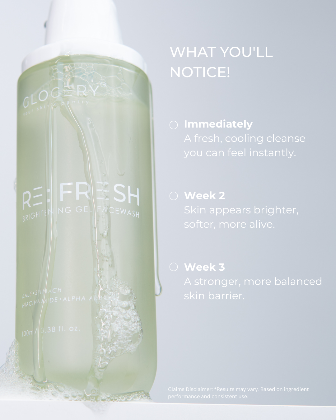 Hydrating gel cleanser texture for oily acne-prone skin