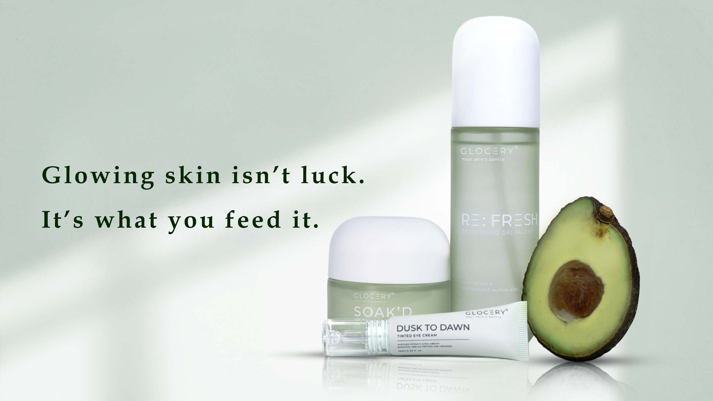 Intentional skincare philosophy by GLOCERY