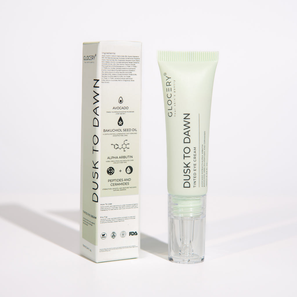 Brightening tinted eye cream for natural under eye glow